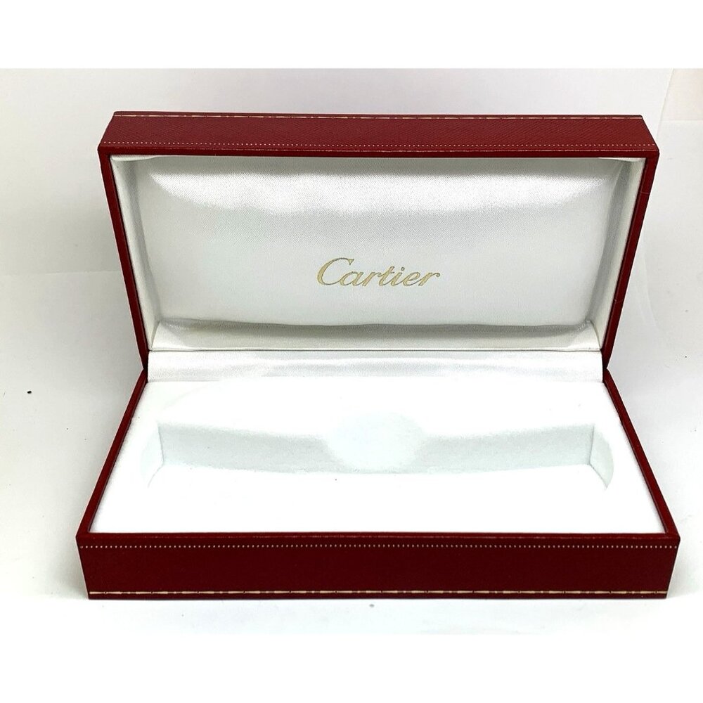 Cartier Glasses Sunglasses Hard Case Red Presentation Box Empty COT80023.